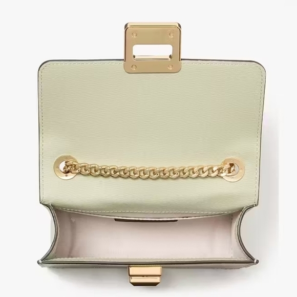 Kate Spade♠️ NWT Phoebe Turnlock Mini Flap Crossbody - Sage - Picture 4 of 12